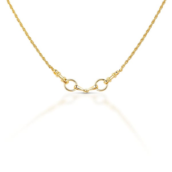 Kelly Herd - Small Gold-plated Brass Snaffle Bit Necklace