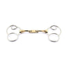Jump'In Twisted German 3 ring bit with a flat