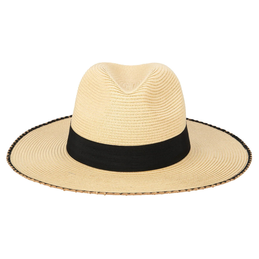 San Diego Hat Co. - Desert Oasis - Ultrabraid Fedora with Embroidered Edge