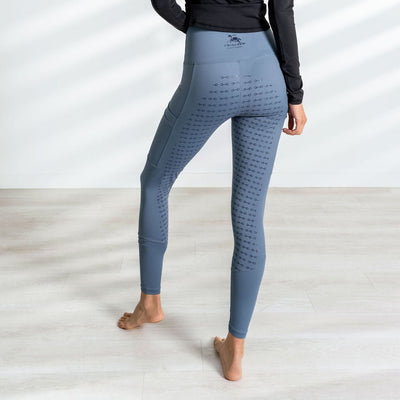 Hi-Rise Equestrian Tights "Smoked Blue"