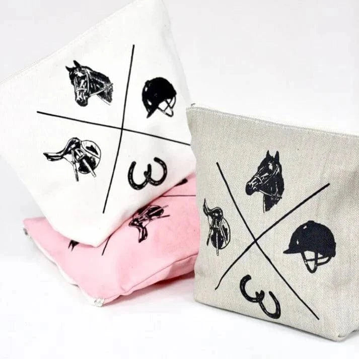 Spiced Equestrian - Vintage Rider Makeup Bag - Exceptional Equestrian 