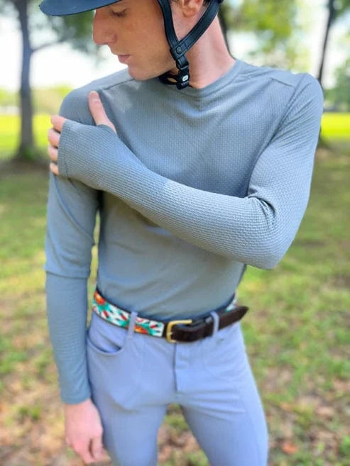 Vulcan Equestrian Levi Air Men's Knitted Long Sleeve Shirt