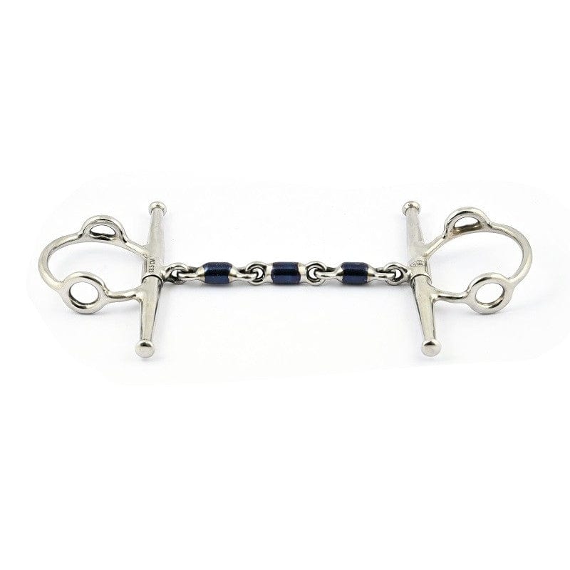 Jump'In Waterford Blue steel full cheek Gag bit