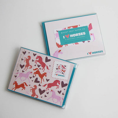 Hunt Seat Paper Co. - I Love Horses Notecards