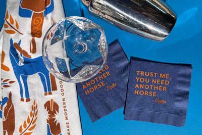 Mare Modern Goods - "Trust me" Cocktail Napkins - Exceptional Equestrian