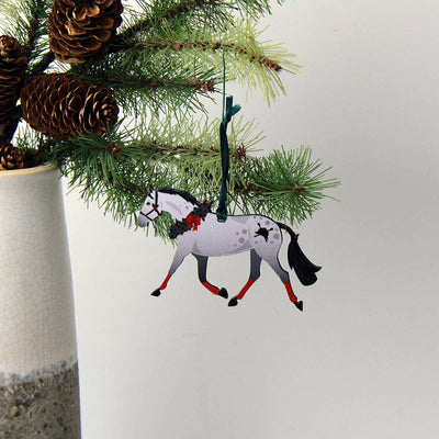 Hunt Seat Paper Co. - Dapple Grey Pony - Horse Ornament Equestrian Holiday Gift - Exceptional Equestrian