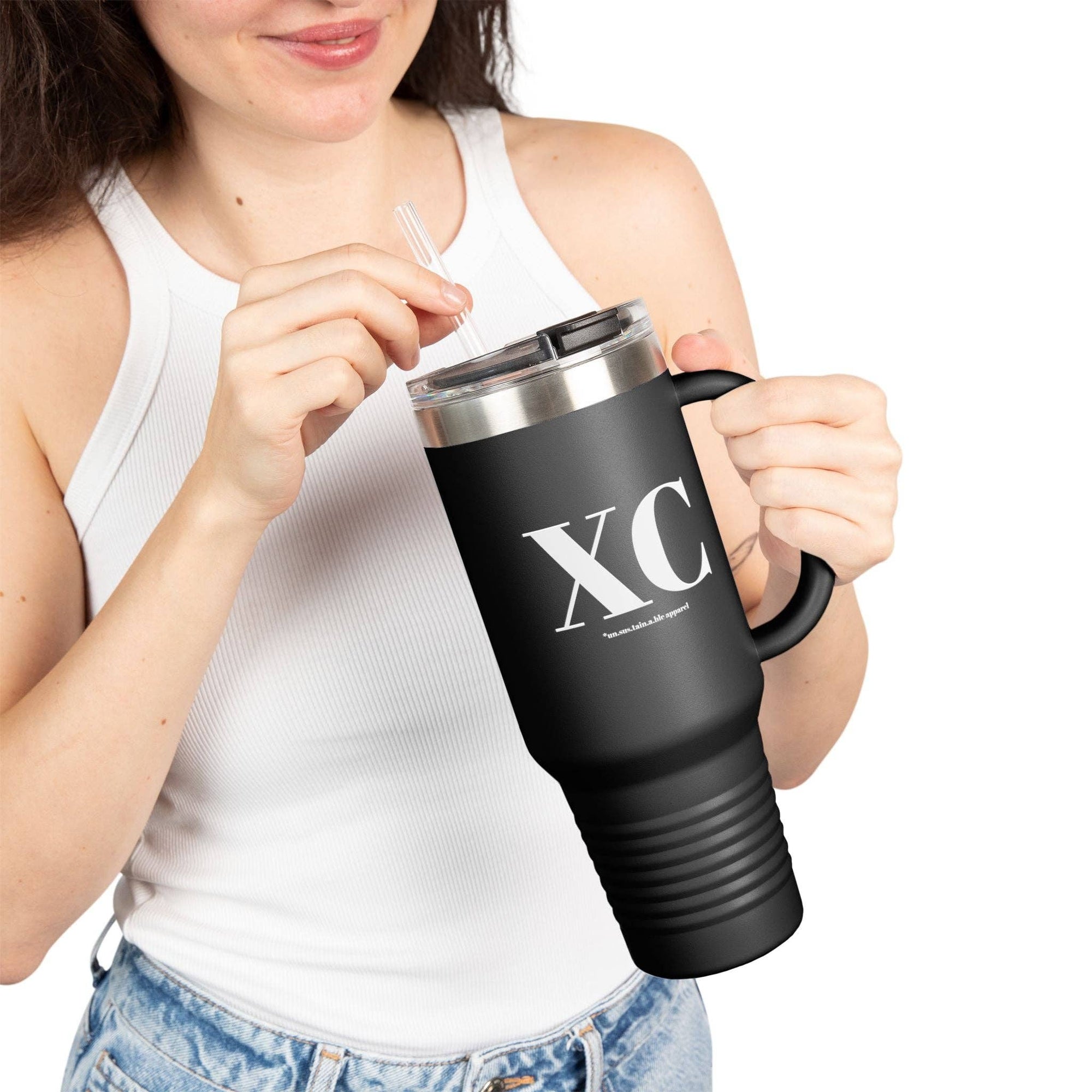 un.sus.tain.a.ble apparel - Insulated Travel Mug, 40oz - XC - Cross Country
