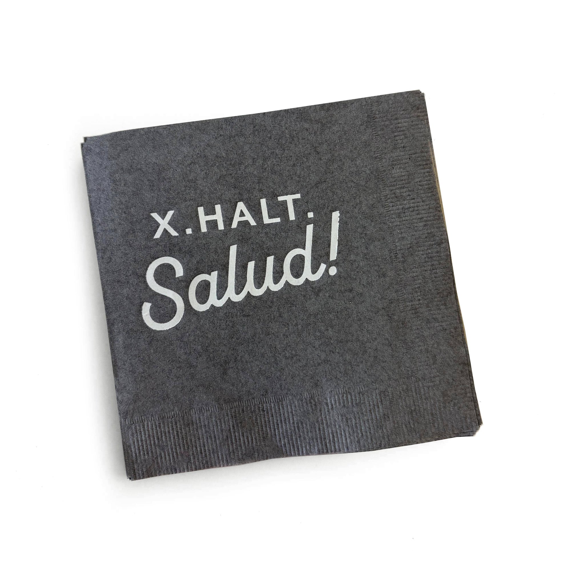 Mare Modern Goods - "X.Halt.Salud" Cocktail Napkins