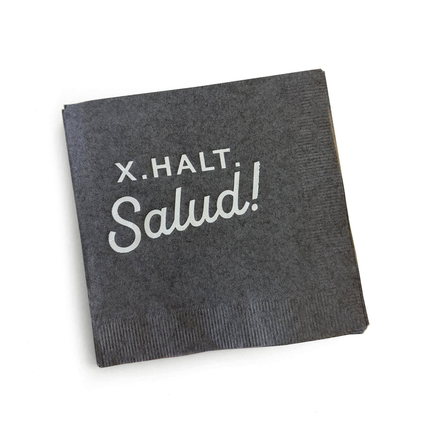 Mare Modern Goods - "X.Halt.Salud" Cocktail Napkins