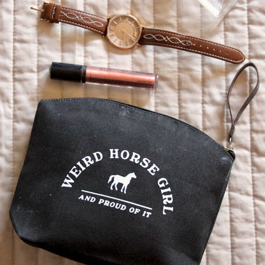 Spiced Equestrian - Weird Horse Girl Makeup Bag - Exceptional Equestrian