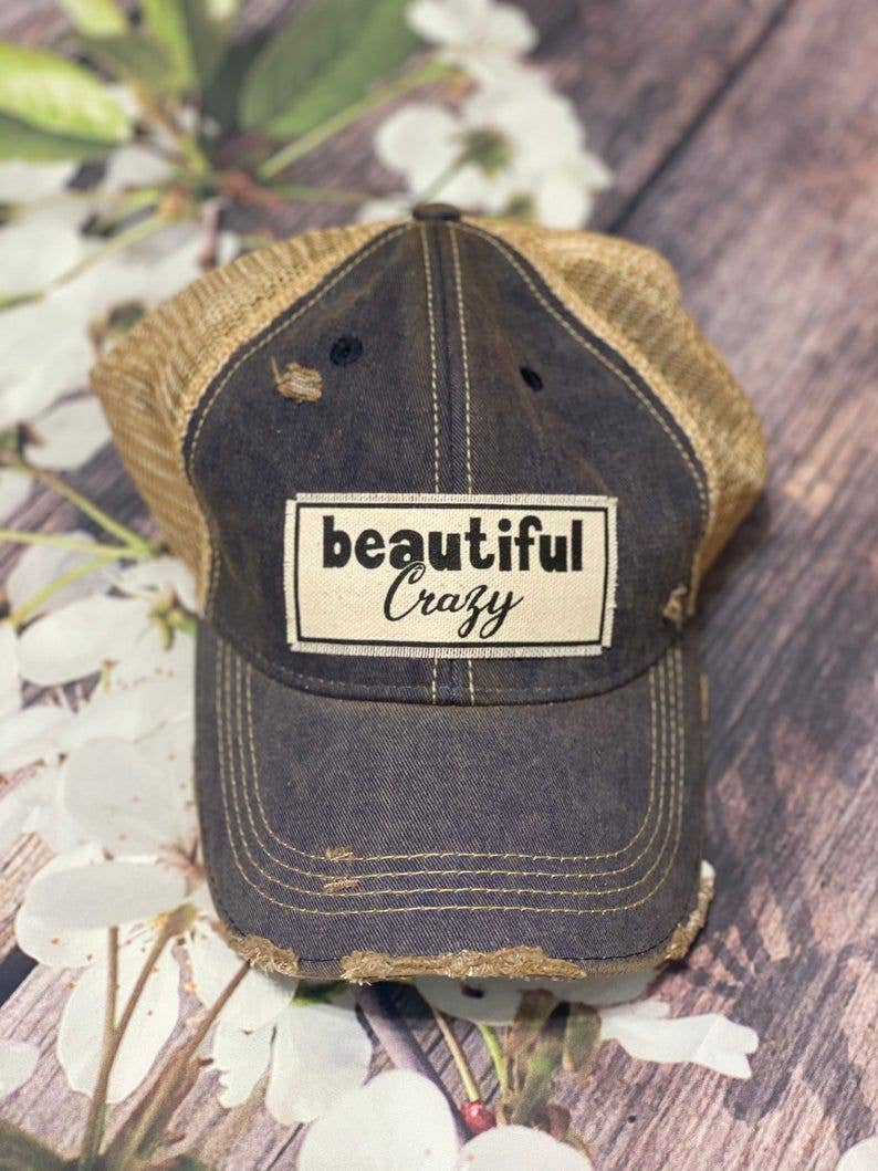 Vintage Life - Beautiful Crazy Distressed Trucker Hat Baseball Cap