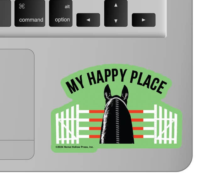 Horse Hollow Press - 3" Waterproof My Happy Place Jumper Funny Horse Sticker