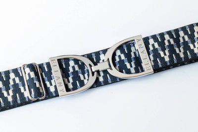 Huston x Ellany - Lantanas - 1.5" Silver Stirrup Elastic Belt