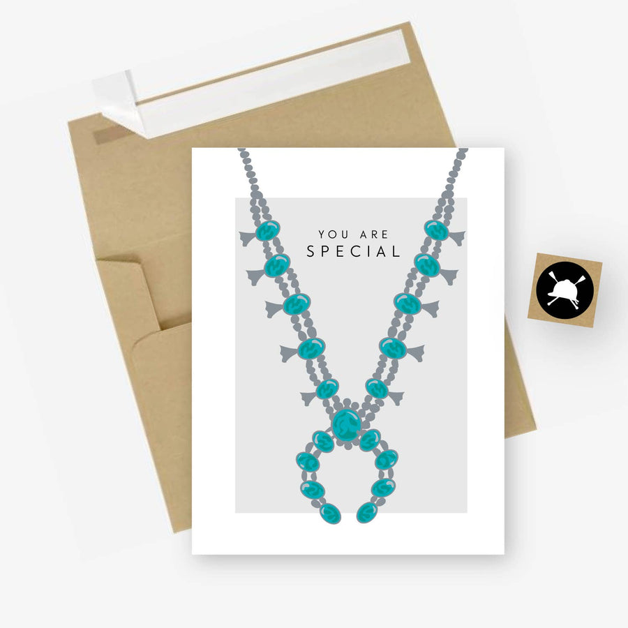Hunt Seat Paper Co. - You Are Special - Naja Squash Blossom Necklace Card