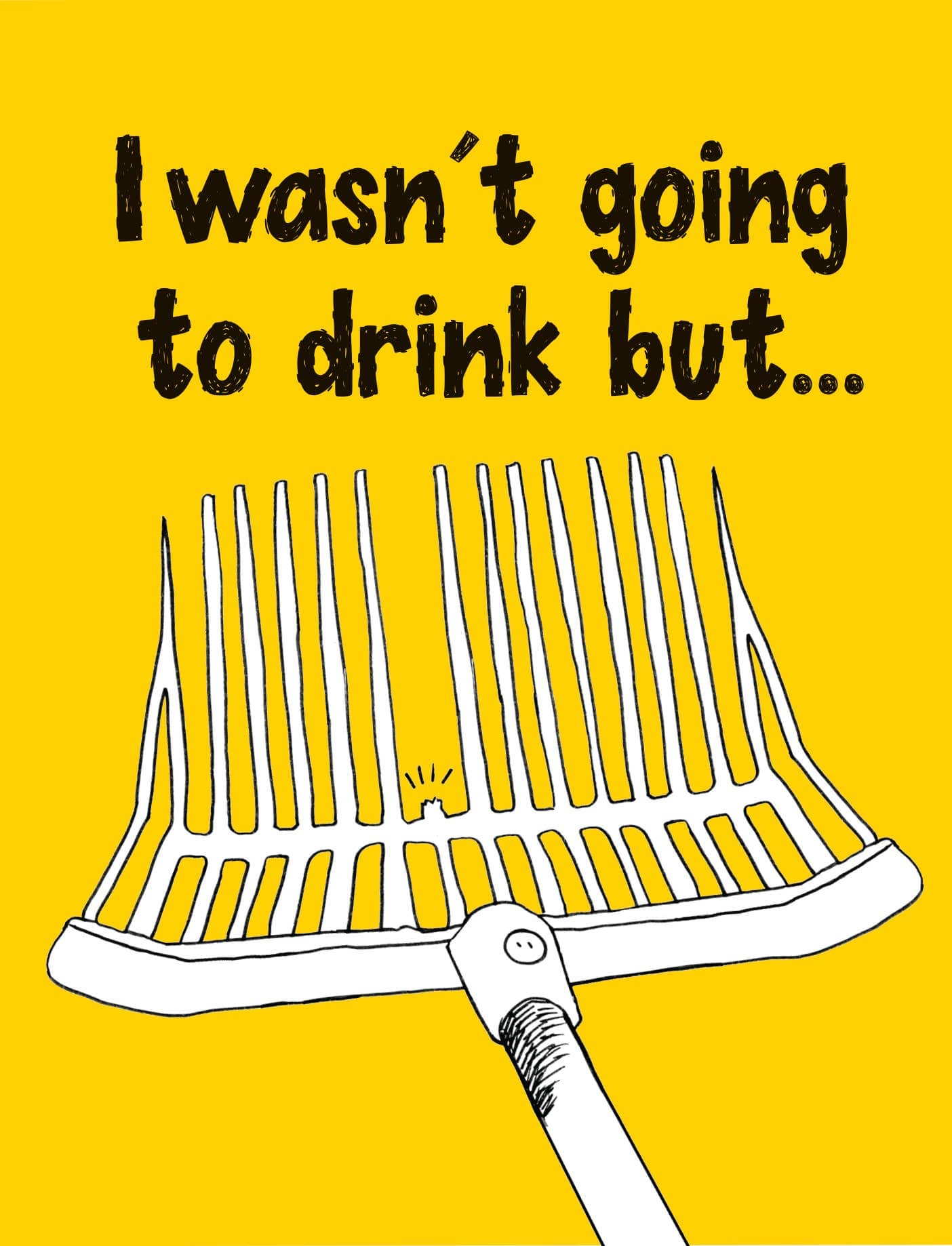 Horse Hollow Press - Horse Greeting Birthday Card / I wasn't going to drink but..