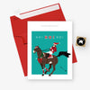 Hunt Seat Paper Co. - Ho! Ho! Ho! Equestrian Horse Christmas Card - Exceptional Equestrian