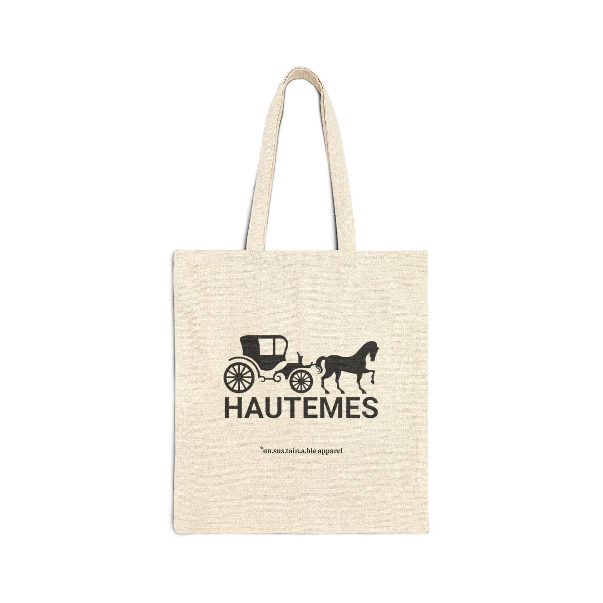 un.sus.tain.a.ble apparel - Cotton Canvas Tote Bag - Hautemes - Printed On Both Sides