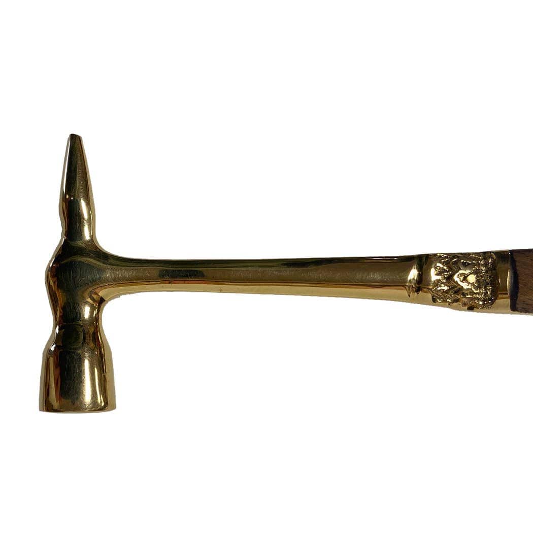 Madison Bay Co. - Historical Home Decor Reproductions - Brass Ice Hammer & Bottle Opener with Wood Handle | Barware