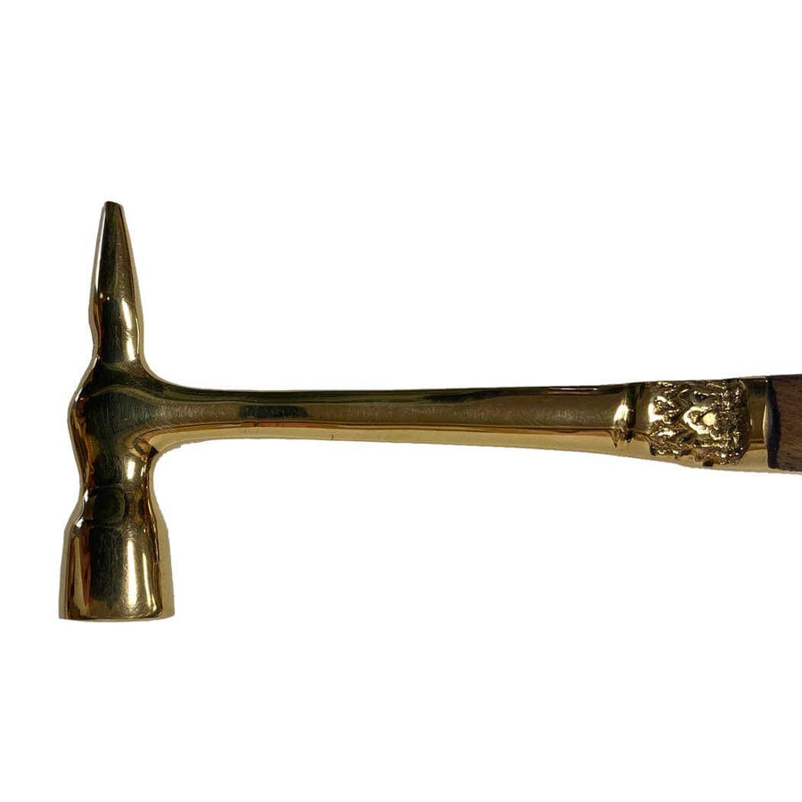 Madison Bay Co. - Historical Home Decor Reproductions - Brass Ice Hammer & Bottle Opener with Wood Handle | Barware
