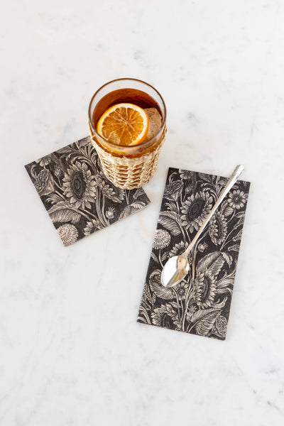 Hester & Cook - Stationery - Vintage Sunflower Cocktail Napkin