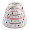 Haute Diggity Dog - White Chewy Vuiton Dog Bowl - 3 Sizes!! Dog Food Bowl - Exceptional Equestrian