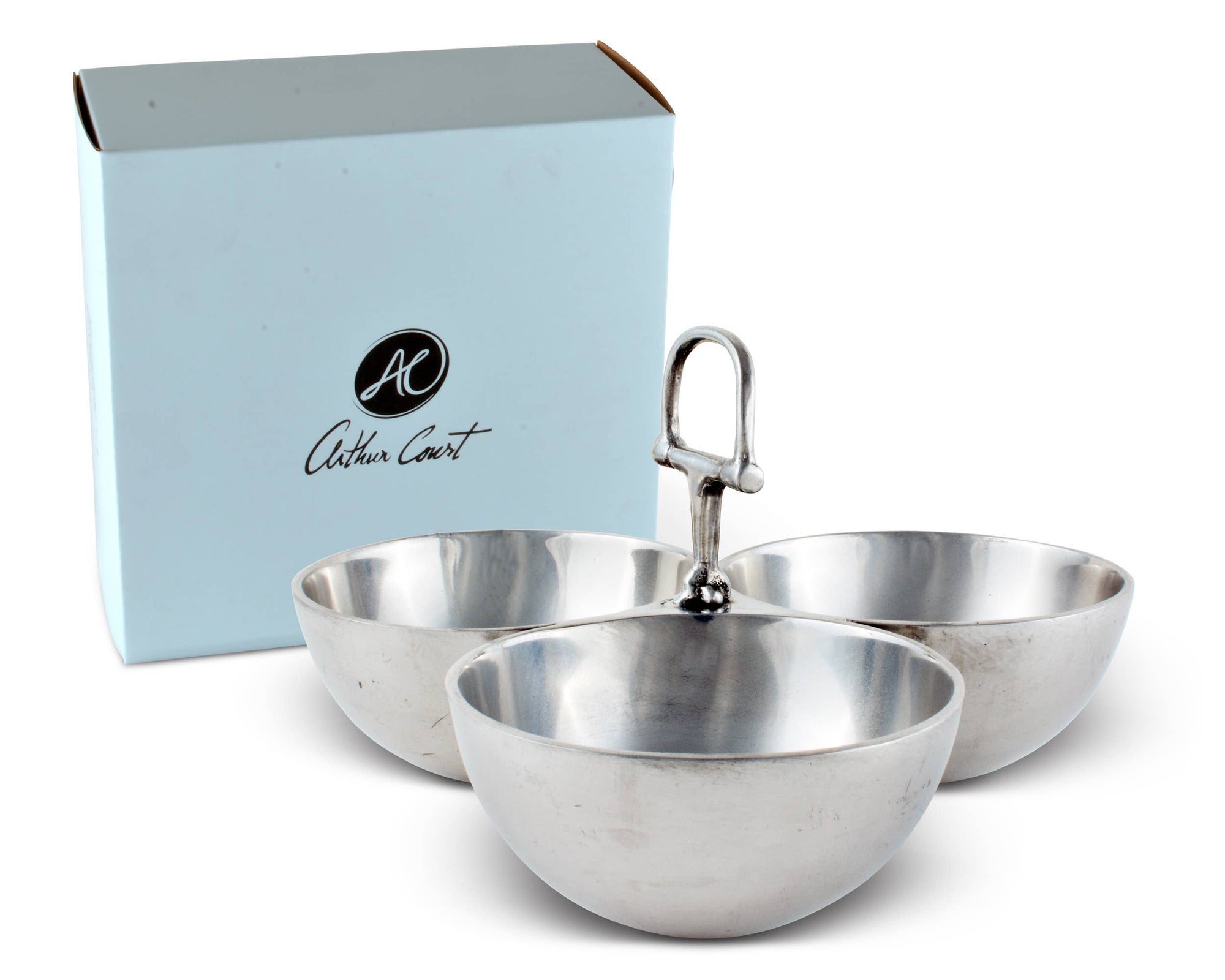 Arthur Court - Equestrian Bit 3 Nut Bowl - Exceptional Equestrian