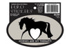 Horse Hollow Press - Oval Equestrian Horse Sticker: Horses Are My Therapy - Exceptional Equestrian