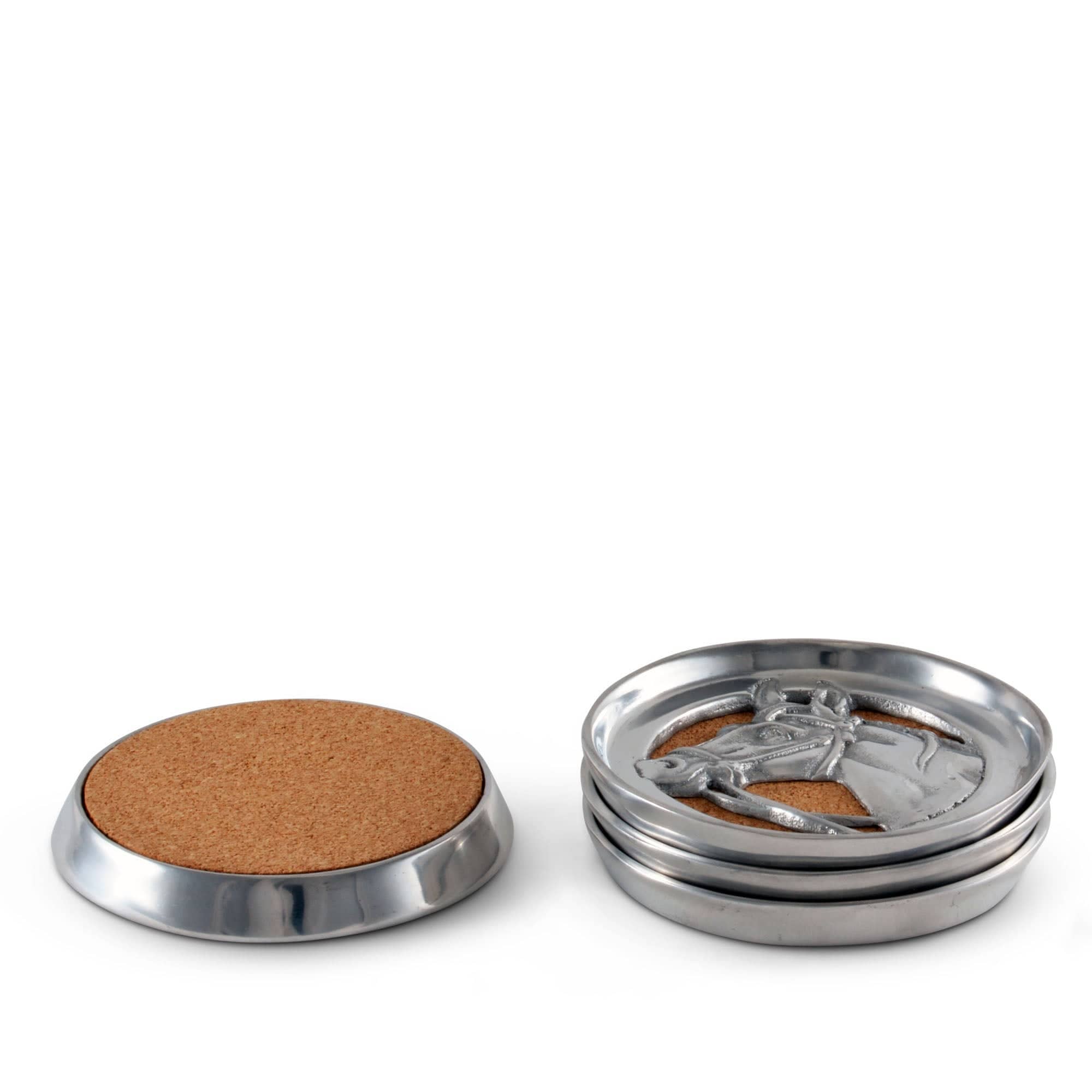 Arthur Court - Equestrian Drink Coaster Set of 4 - Exceptional Equestrian