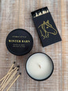 Stable Style - Winter Barn Soy Wax Seasonal Candle Tin