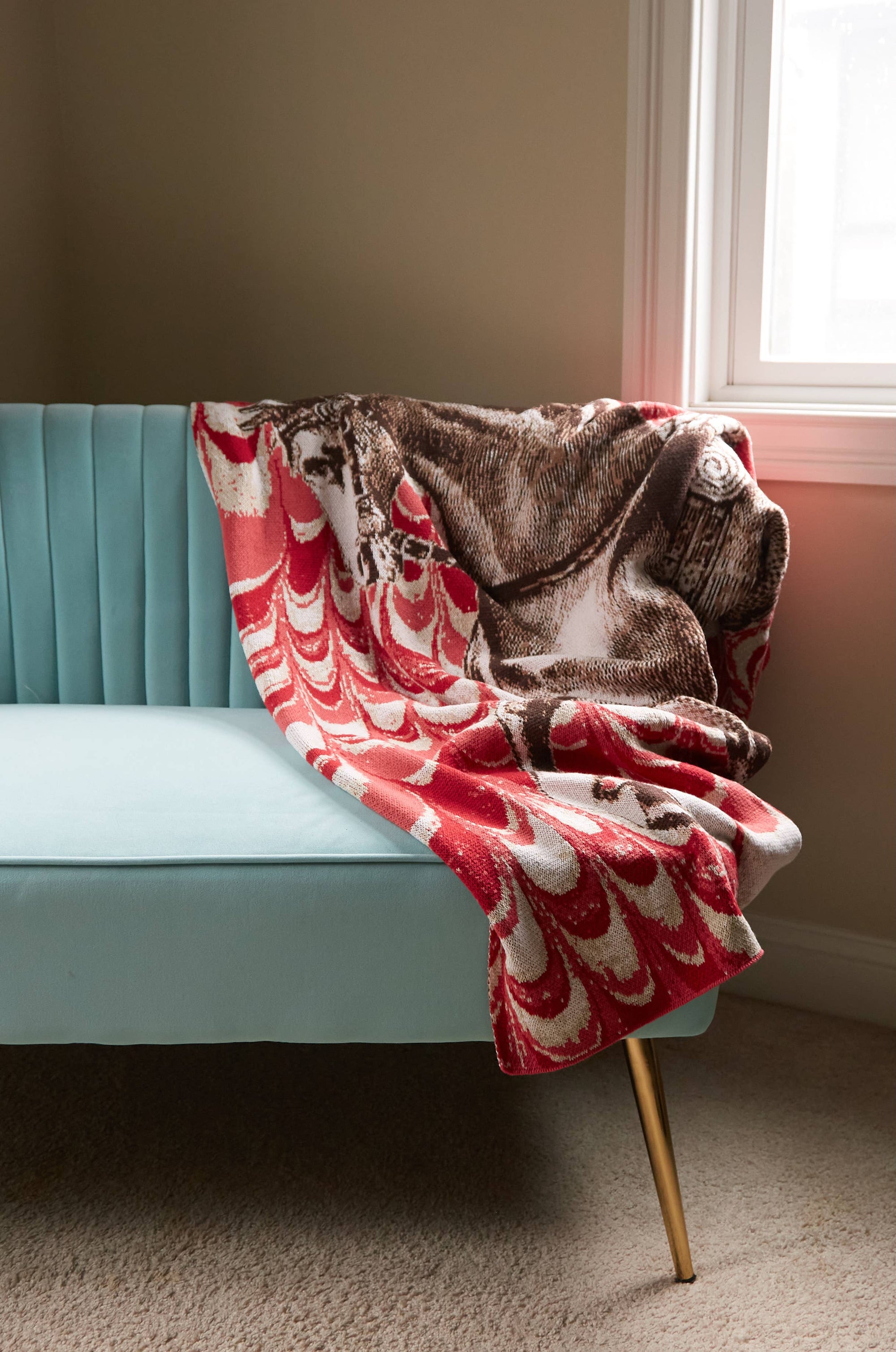 ThomasPaul - EQUUS MARBLE THROW ROSSO - Exceptional Equestrian