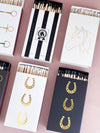 Stable Style - Oversized Black & White Striped Equestrian Matches
