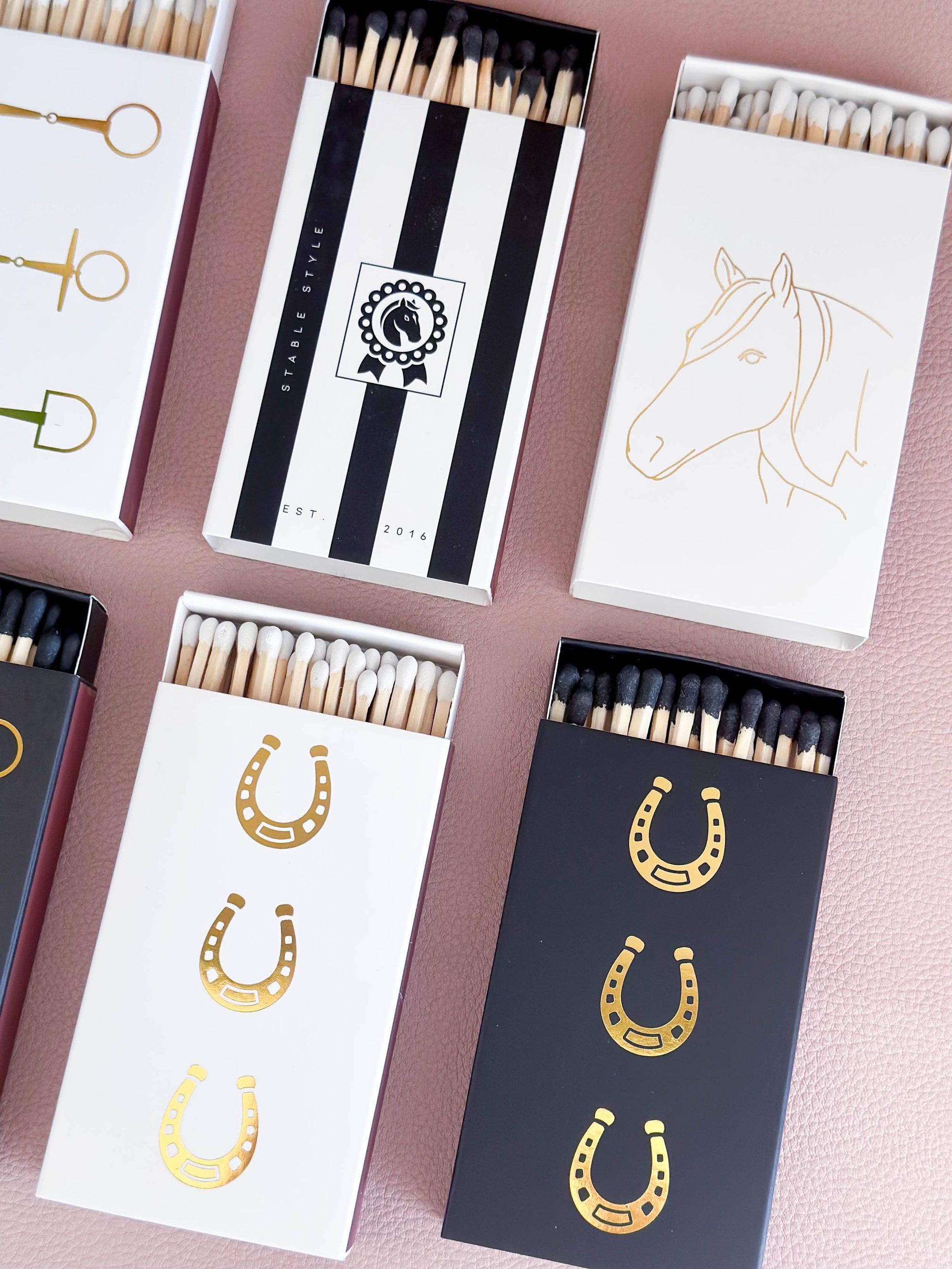 Stable Style - Oversized Black & White Striped Equestrian Matches