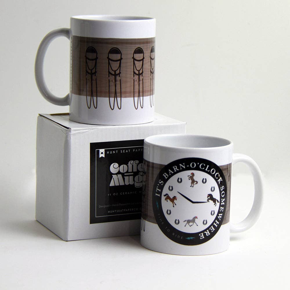 Hunt Seat Paper Co. - Barn O'Clock Coffee Mug