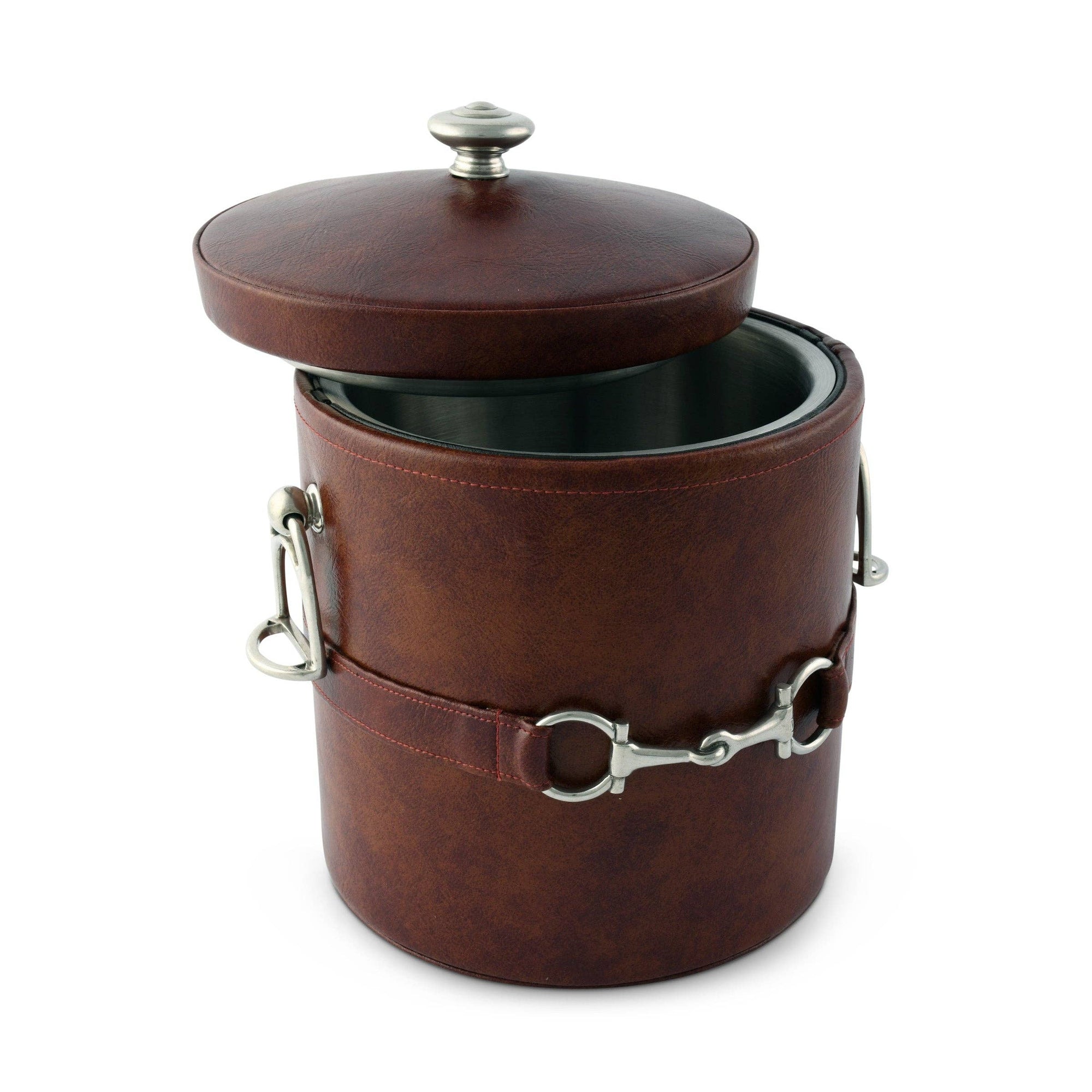 Vagabond House - Equestrian Horse Bit Leather Ice Bucket - Exceptional Equestrian