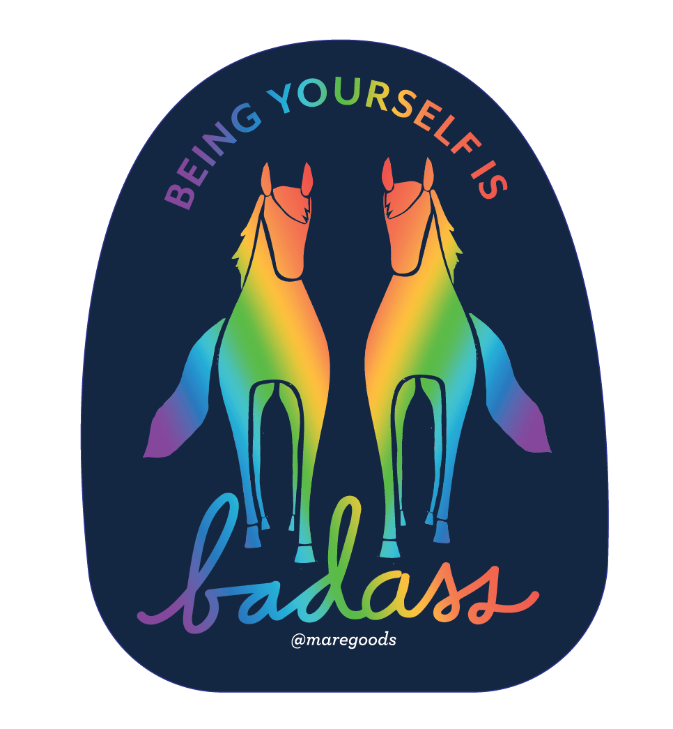 Mare Modern Goods - LGBTQIA+ Pride Sticker - Exceptional Equestrian