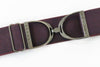 ELLANY - Bordeaux - 2" Gunmetal Stirrup Elastic Belt