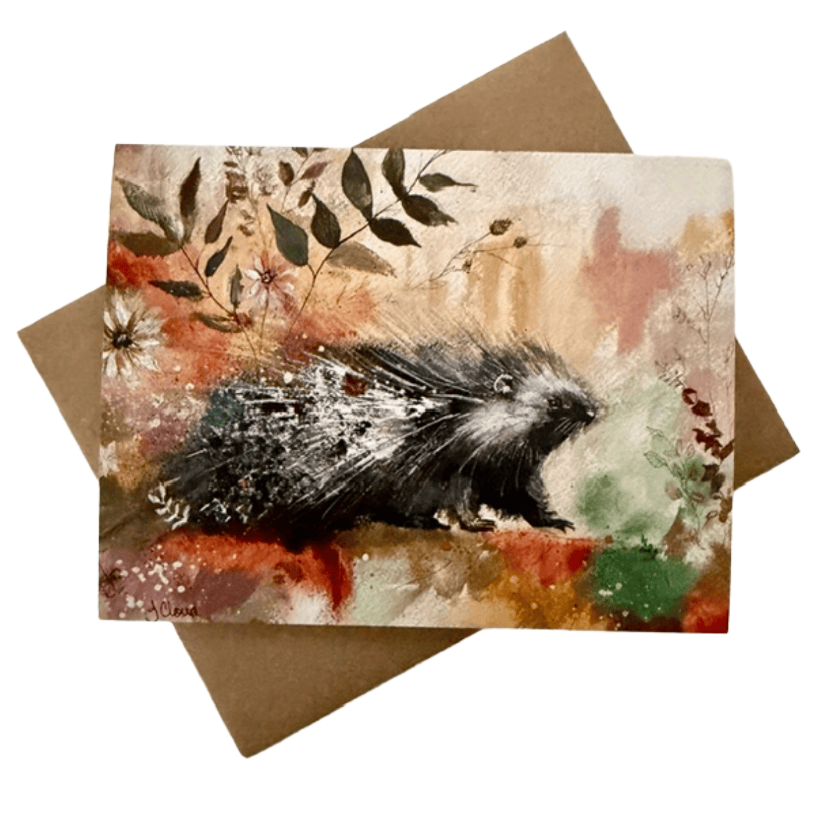 Forever Caroline - Woodlands Porcupine All-Occasion Greeting Card
