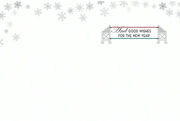 Horse Hollow Press - Horse Boxed Christmas Cards / Jumper Snowflake / 8 Holiday