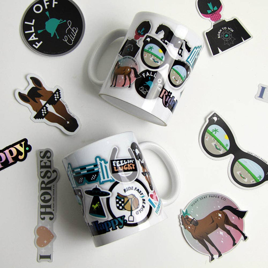 Hunt Seat Paper Co. - Sticker Mug Coffee Mug