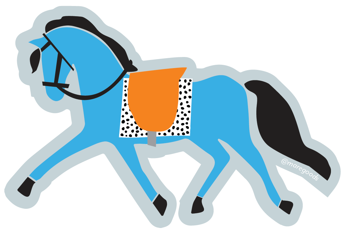 Mare Modern Goods - Dressage Pony Sticker