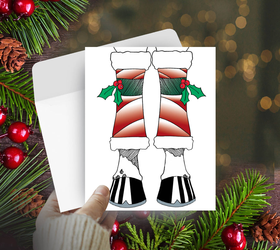 Horse Hollow Press - Horse Christmas Card / Bandages / Holiday Greeting Card