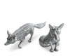 Vagabond House - Pewter Foxes Salt & Pepper Set