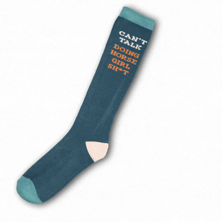 Dreamers & Schemers Can't Talk Knit Boot Socks WS