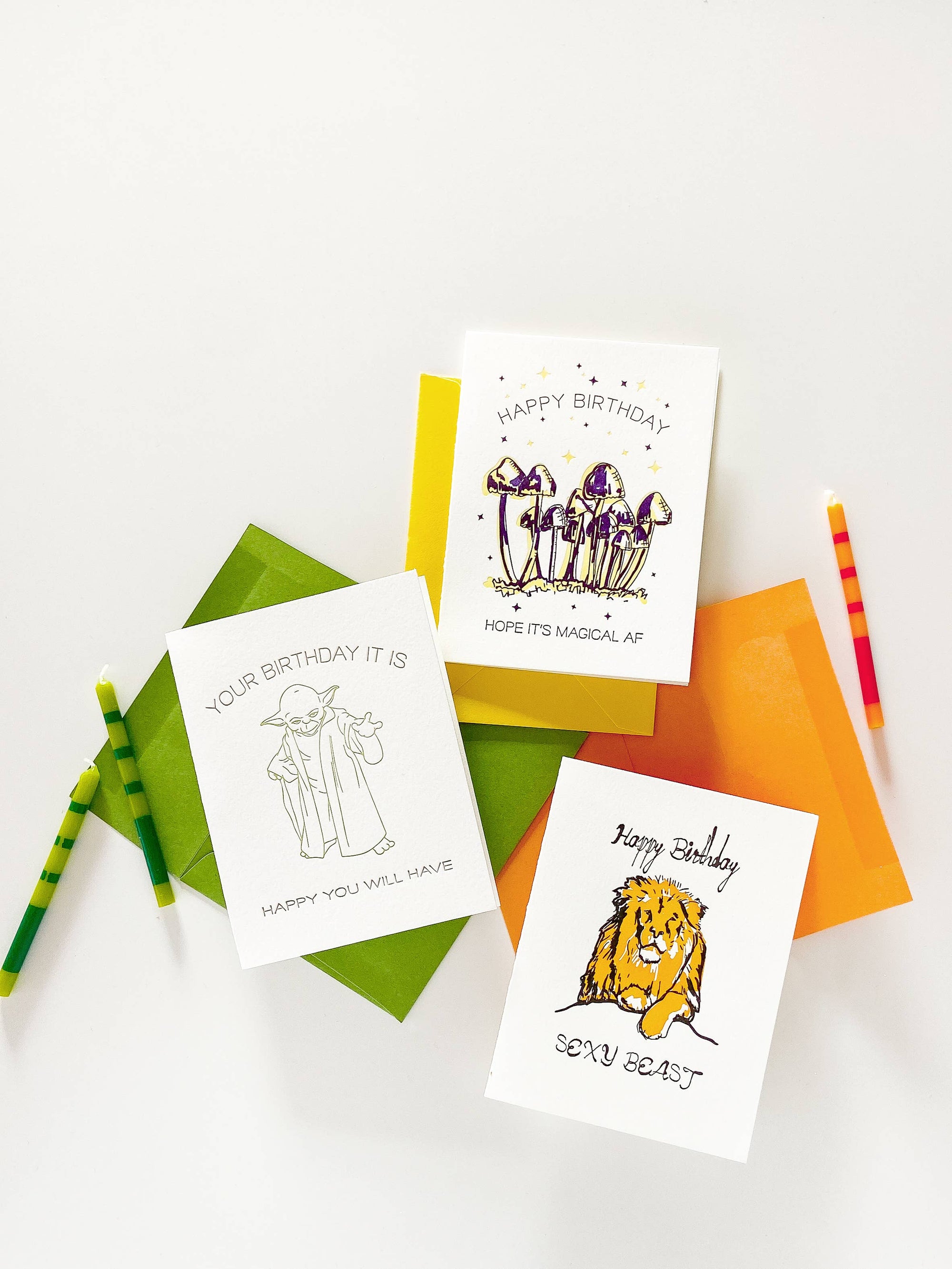 Steel Petal Press - Sexy Beast Birthday - Letterpress Birthday Greeting Card