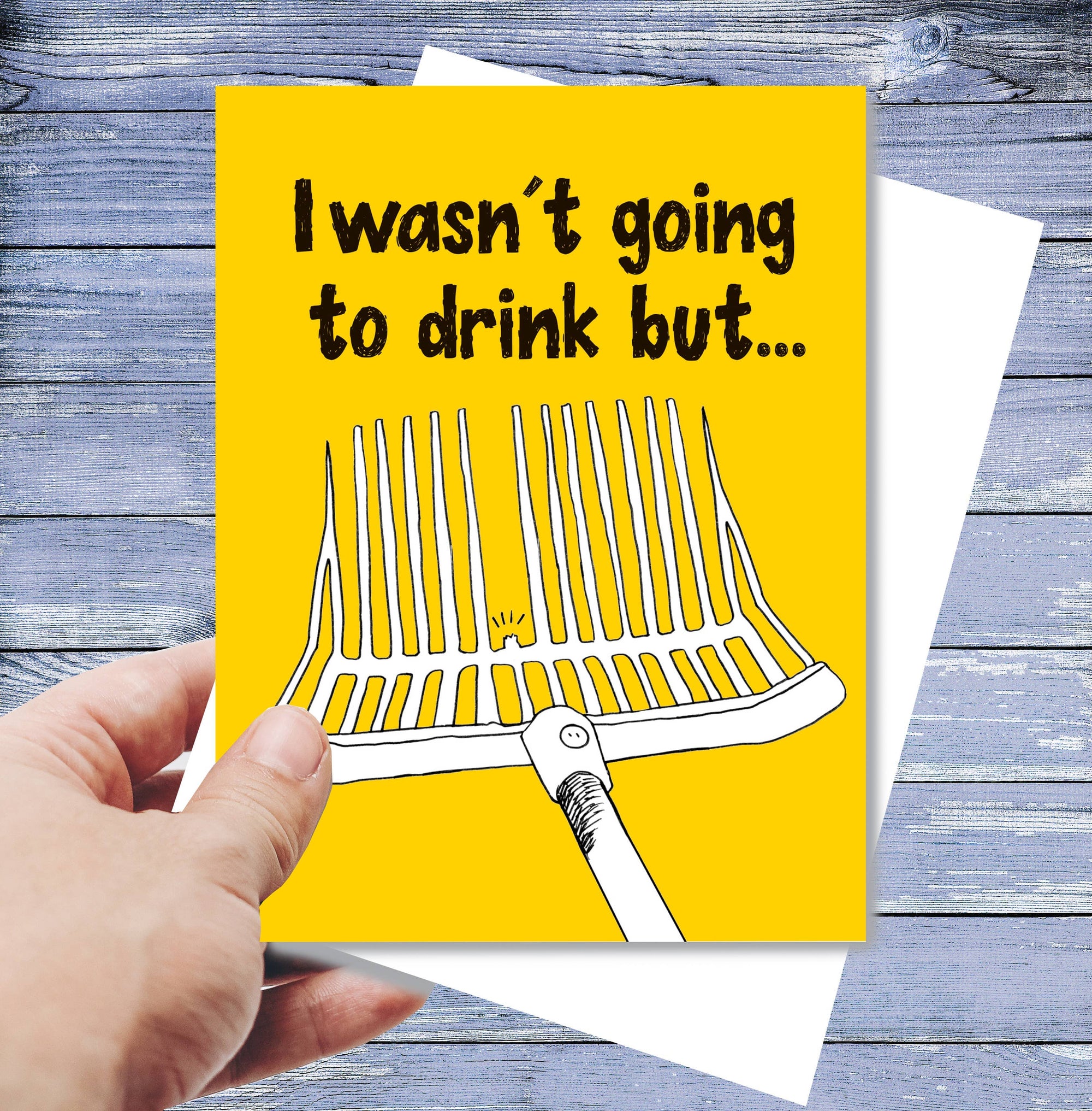 Horse Hollow Press - Horse Greeting Birthday Card / I wasn't going to drink but..