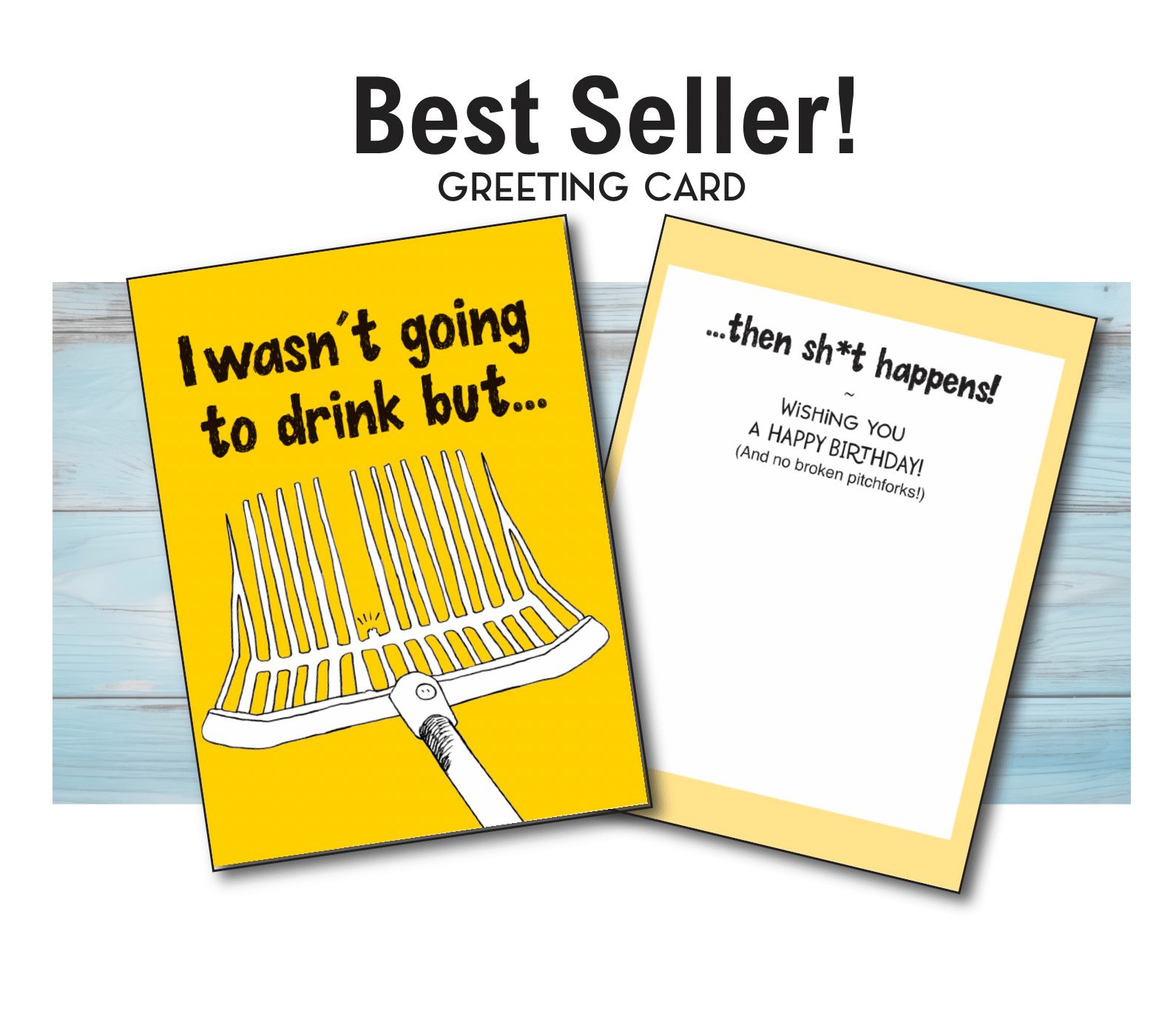 Horse Hollow Press - Horse Greeting Birthday Card / I wasn't going to drink but..