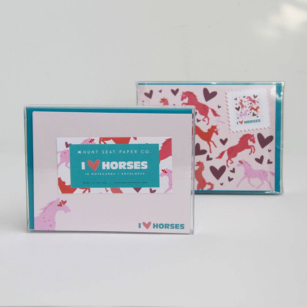 Hunt Seat Paper Co. - I Love Horses Notecards