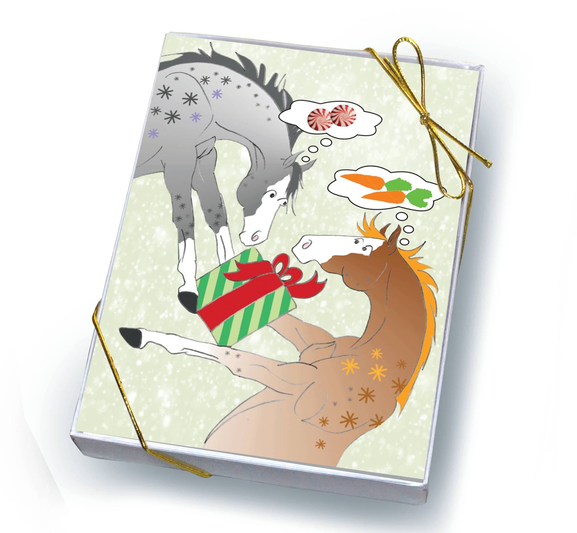 Horse Hollow Press - Horse Boxed Christmas Cards / Gift Giving / 8 Holiday