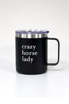 Spiced Equestrian - Crazy Horse Lady Mug Tumbler - Onyx