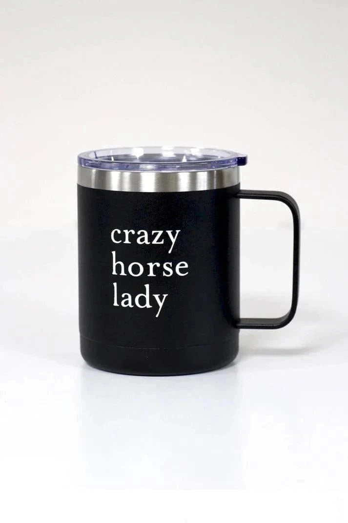 Spiced Equestrian - Crazy Horse Lady Mug Tumbler - Onyx - Exceptional Equestrian